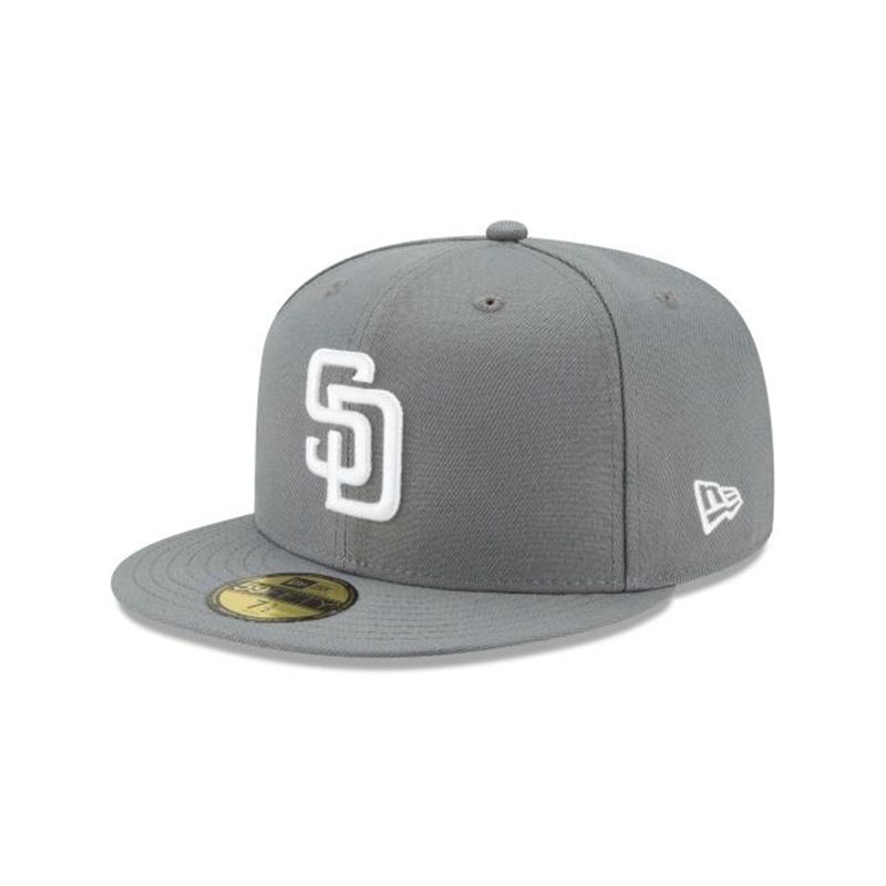 MLB San Diego Padres Floral Undervisor 59Fifty Fitted (XYM6728) - Grey New Era Caps